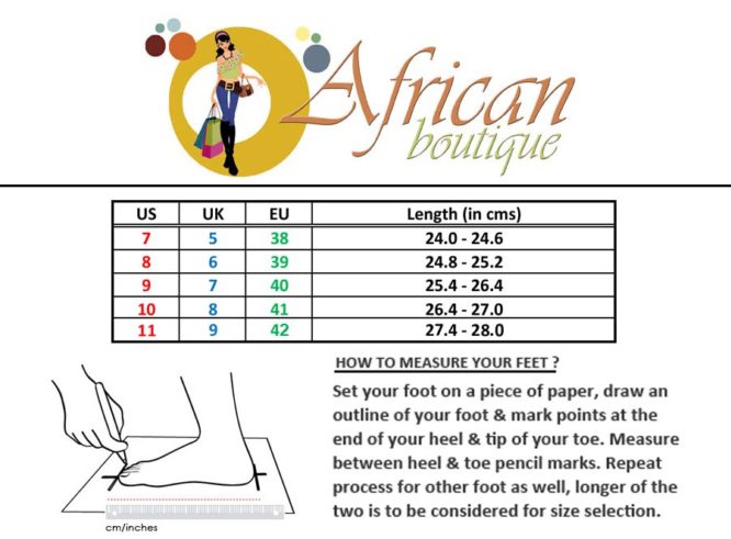 South African Shoe Size Chart