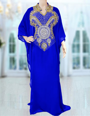Embellished Wedding Moroccan Dress Plus Size Robe Dubai Kaftan Abaya for Women