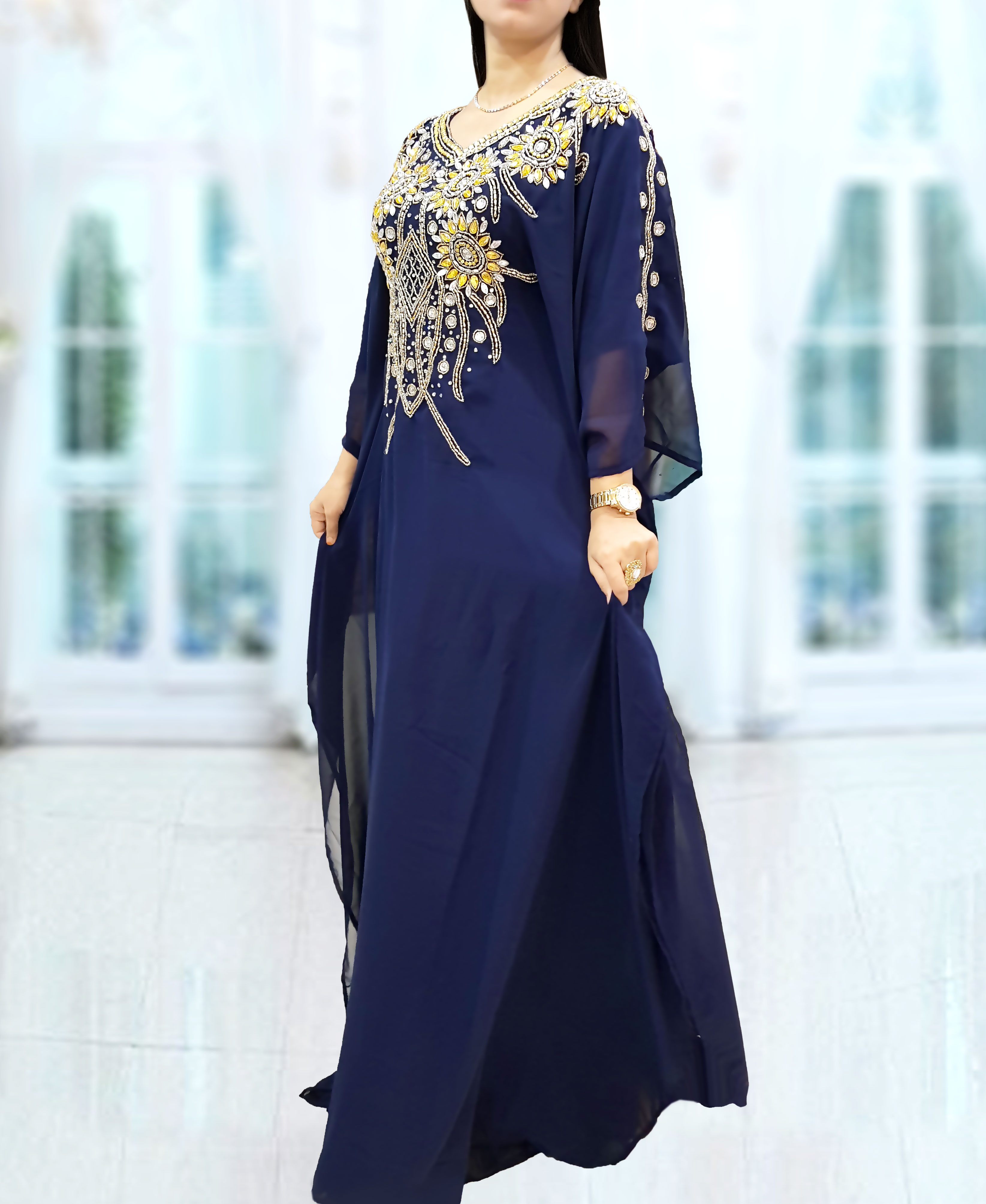 kaftan party gown