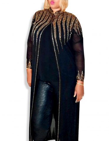 Designer Crystal Beaded Beach Cover Up Long Chiffon Party Wear Womens Dubai Kaftan
