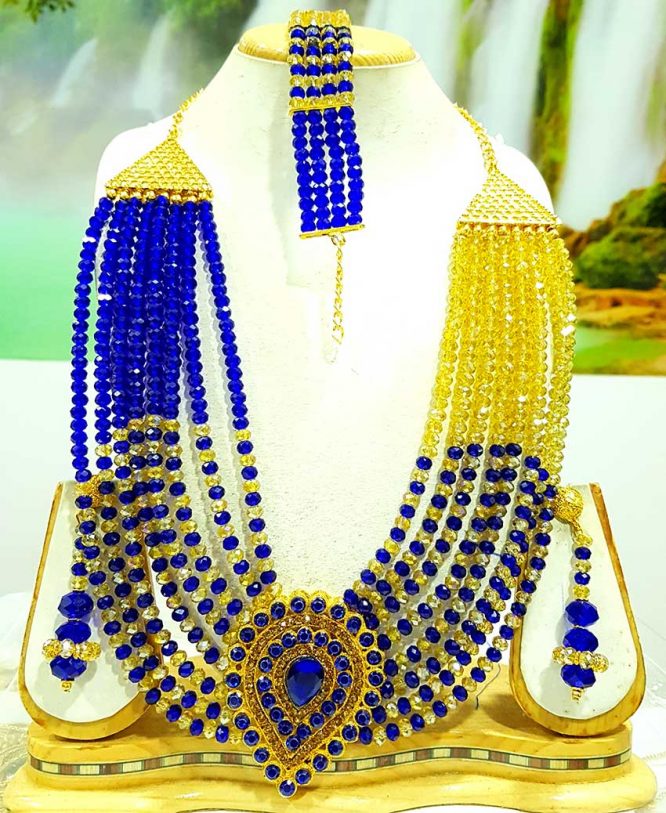 New African Elegant Fancy Lovable Wedding Necklace Set For Women