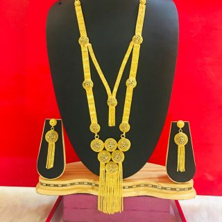 Arabic Stylish Party Wear Necklace Earring Set Ethnic Jewelry for Women