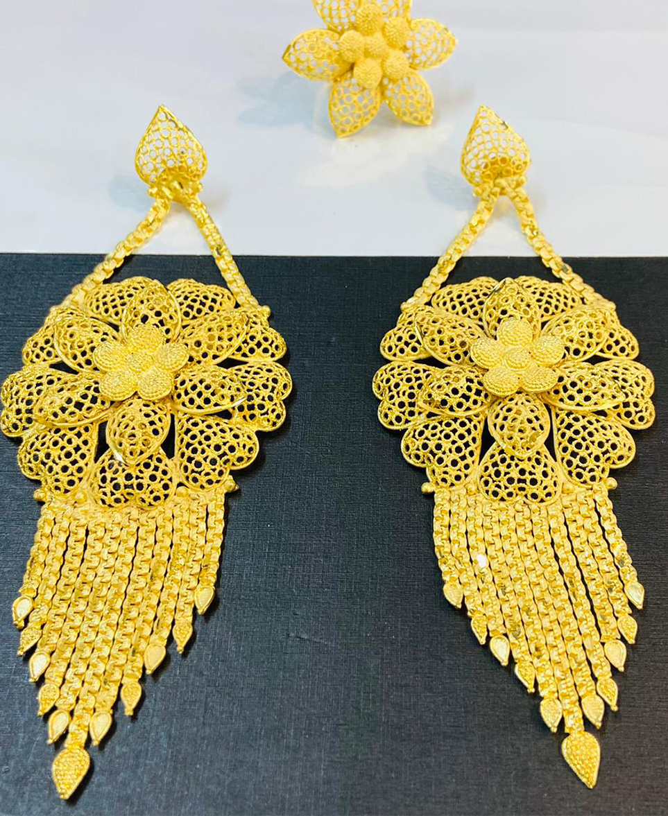 Buy 22Kt Gold Bengali Ring Design Kids Hangings 78VV6329 Online from  Vaibhav Jewellers