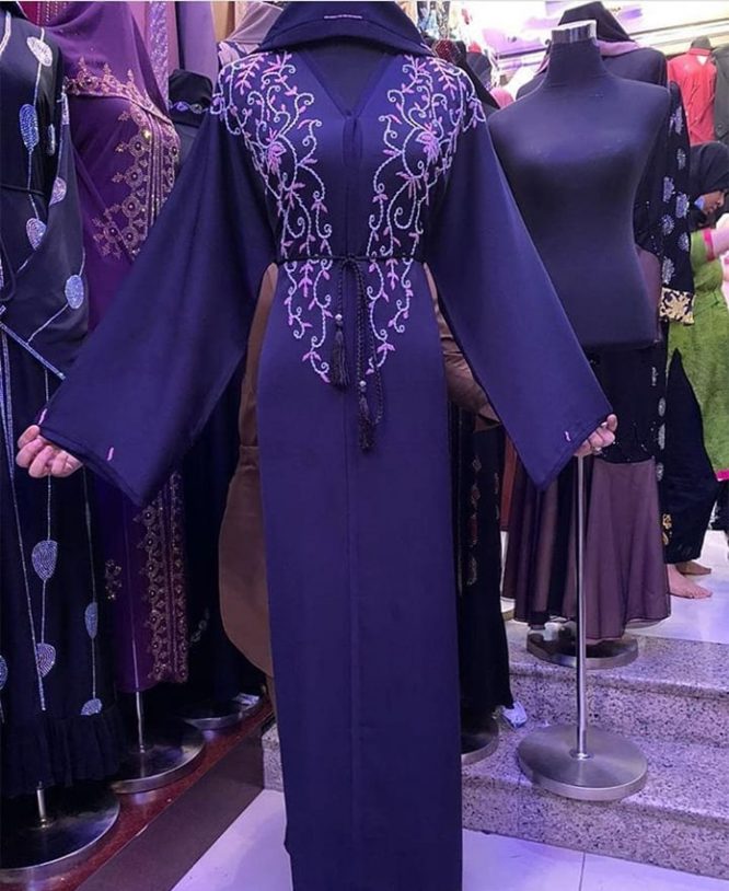 Fancy Attire Long Sleeve With Premium Embroidery African Designer Abaya Dresses for Women