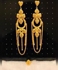 Trendy Premium Gold Platted Glorious Trendy Designer Earrings with Finger Ring Women Jewellery