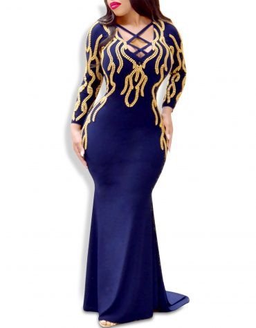 Latest Trendy African Criss-Cross Designer Mermaid Prom Dresses For Women