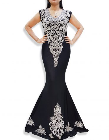 Lycra Prom Sleeveless Open Back Elegant Party Wear Bridesmaid Dress For Women