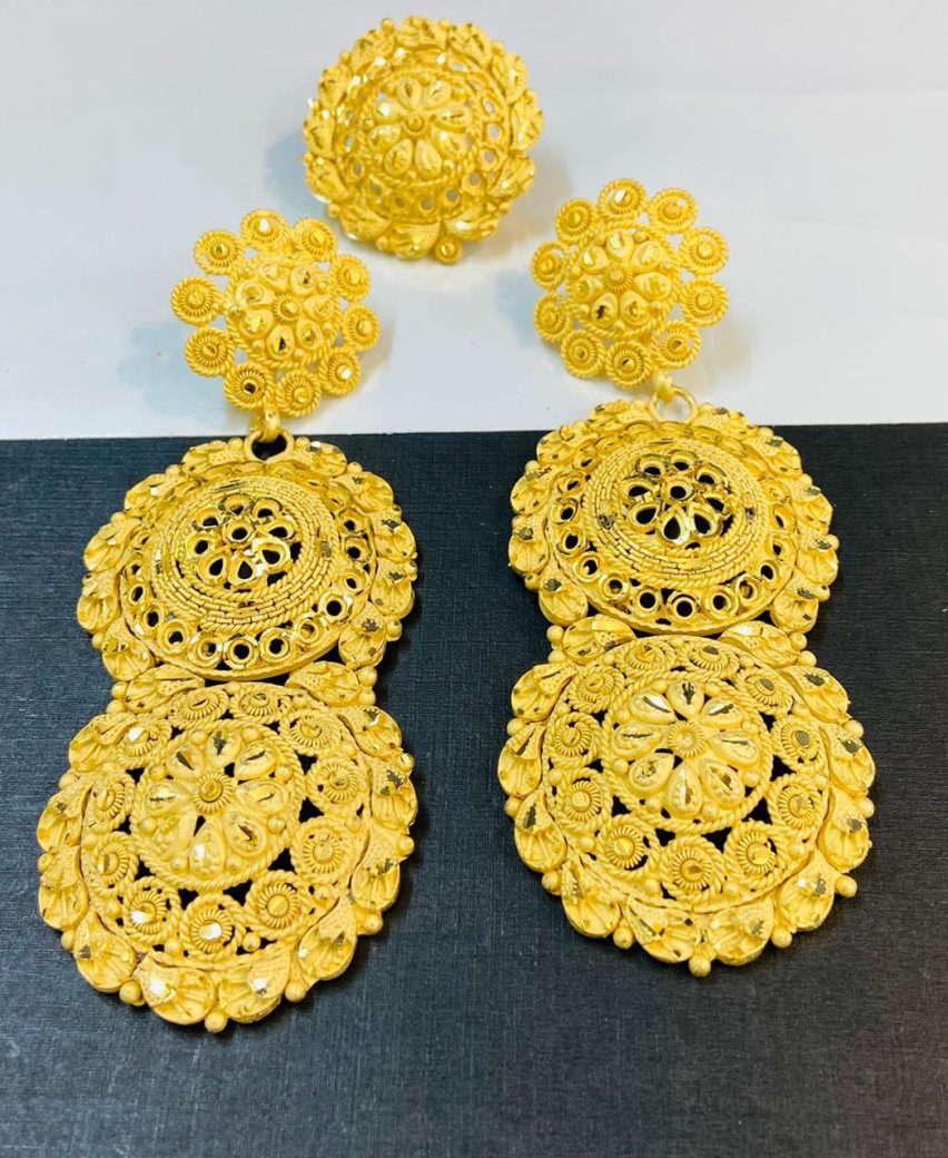 Buy Gold Look Enamel Haram Set 2 Gram Forming Gold Jewellery Online