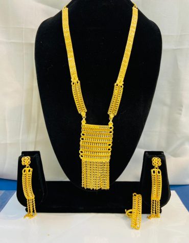 New Trendy Square Shape Necklace Set For Party or Formal Wear African Jewellery Set For Women