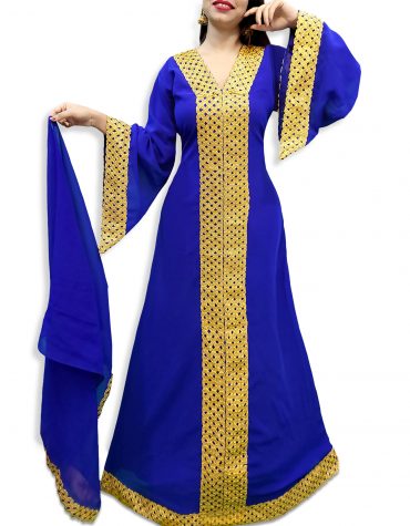 Latest Designer Elegant Wedding Collection Arabian Kaftan Dress Fancy Gown for Women