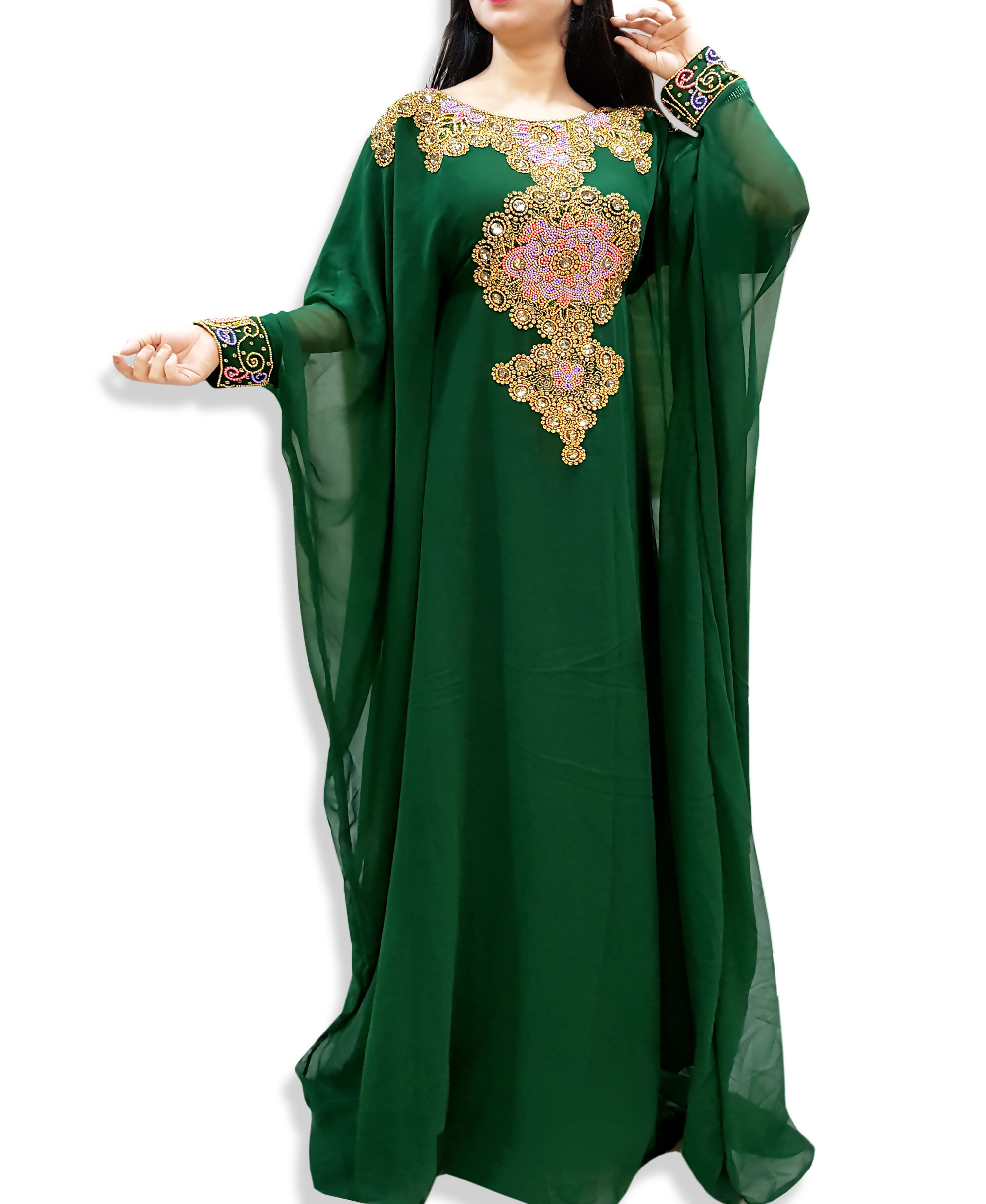Royal African Attire Bridesmaid Abaya Long Maxi Dubai Moroccan Kaftan Two Pic Dress Inner And Jackie Fancy Caftan Dresses