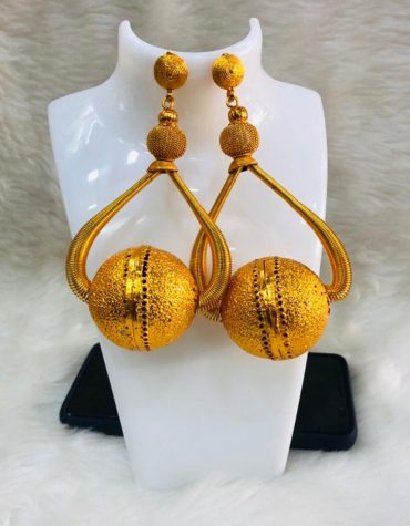 New Premium Gold Platted Elegant Trendy Designer Earrings Women Jewellery