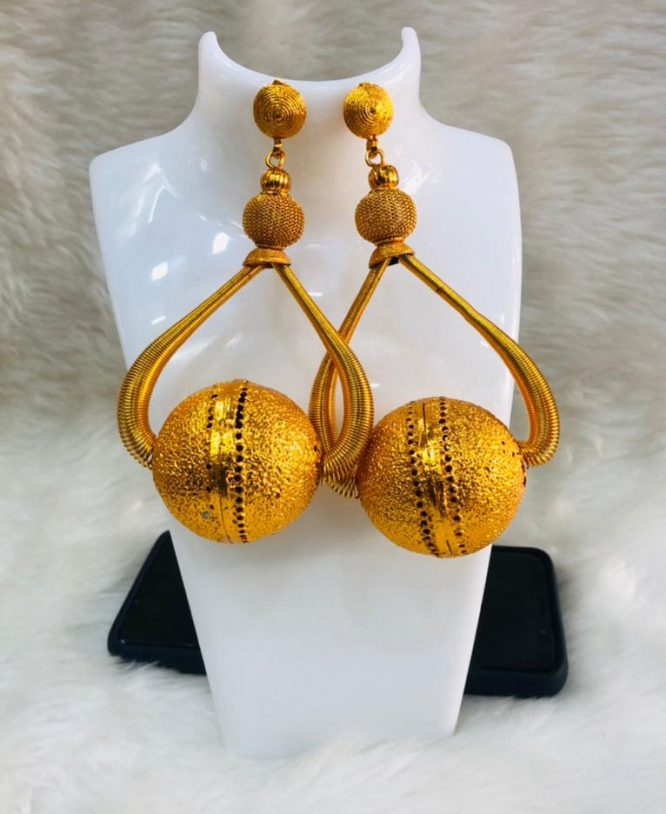 New Premium Gold Platted Elegant Trendy Designer Earrings Women Jewellery