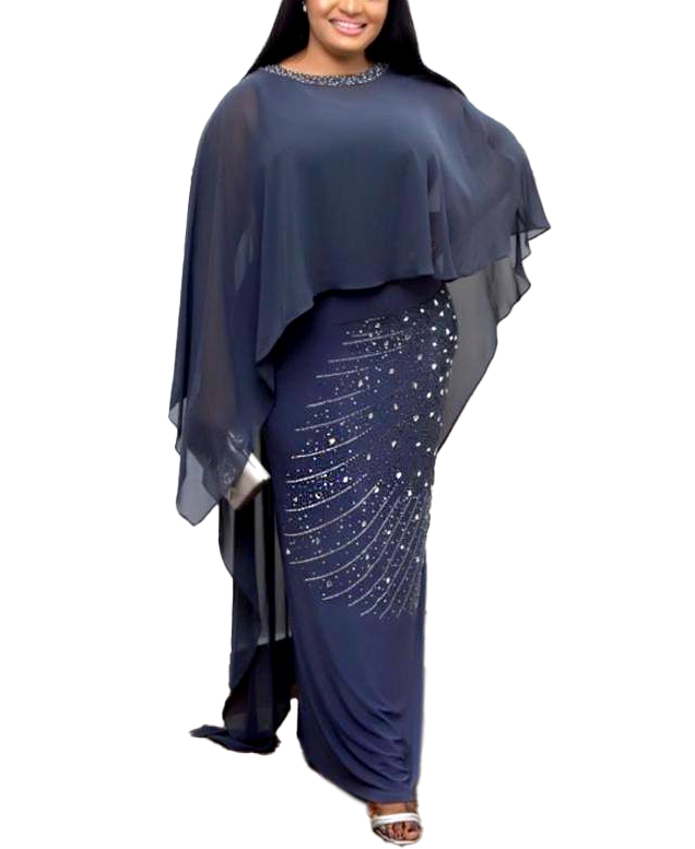 poncho style gown