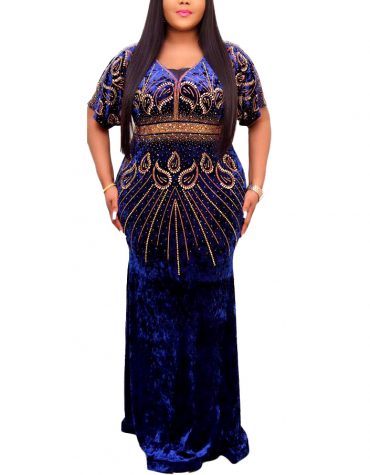 New Designer Collection Stylish Beaded Spandex Party Kaftan Maxi Dresses For Women