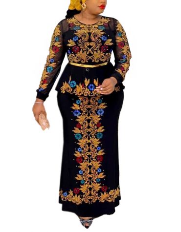 Luxury Collection Super Stylish Moroccan Beaded Peplum Evening Party Dress For Women