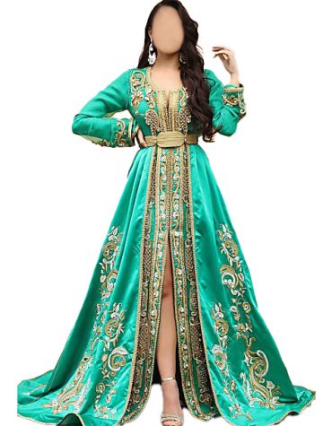 Royal Look New Trending Wedding Beautiful Stylish Kaftan Dress For Women