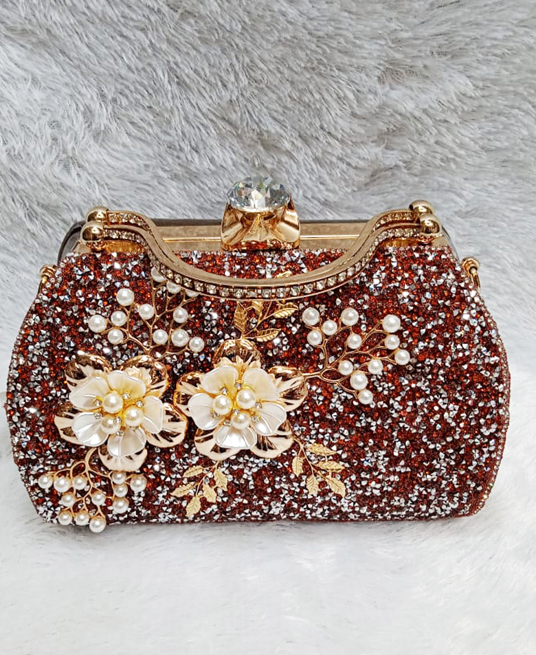 Designer Handicraft Women's Bridal Clutch Bag Handbag Purse for women's, Wedding  clutches for ladies Wallet