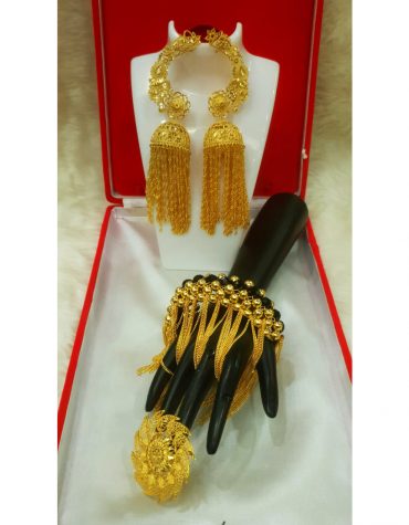 Elegant 2 Gram Latest Designer Gold Plated And Bracelets Set For Women