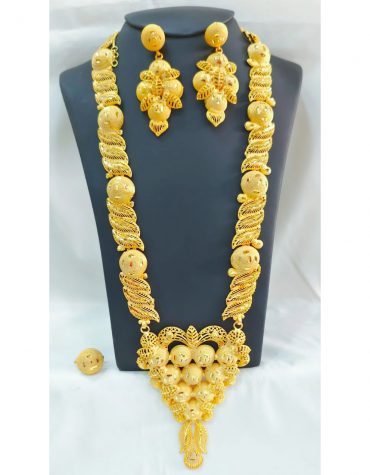 New Long Traditional 2 Gram Gold Plated Necklace For Women