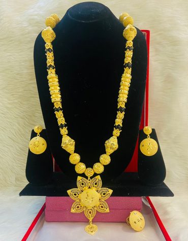 Latest Long Beautiful 2 Gram Gold Plated Necklace For Women