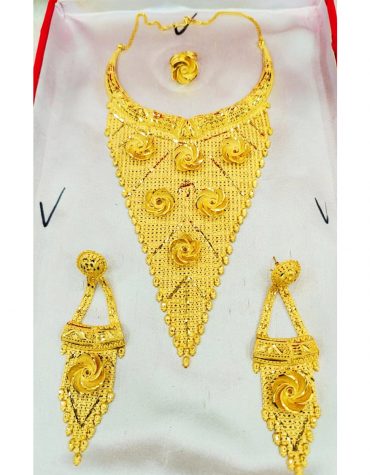 Latest Elegant & Fancy Gold Plated Necklace Set for Women