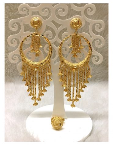 2 Gram Gold Forming Real Gold Design Jhala Earrings For All Girls And Women