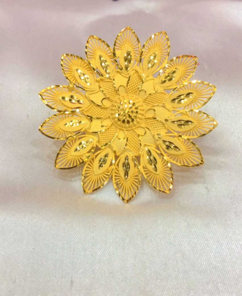 Intricate Design 2 Gram Gold Round Finger Ring Jewellery For Women Intricate Design 2 Gram Gold Round Finger Ring Jewellery For Women