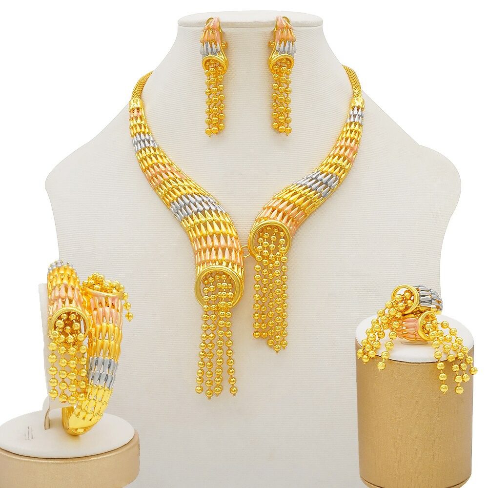 Small Flower Short Choker Necklace/Earrings/Bracelets Sets for Women  Elegant Ladies Jewelry on Hand/Neck/Ear Fashion Accessories - AliExpress
