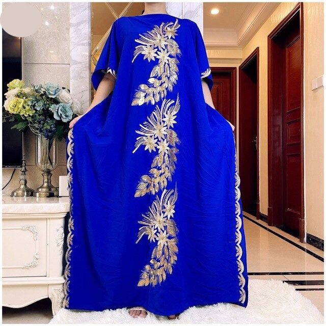 African Women Dress Dubai Abaya Muslim Kaftan High-grade Rope Embroide  Comfortable Fabric