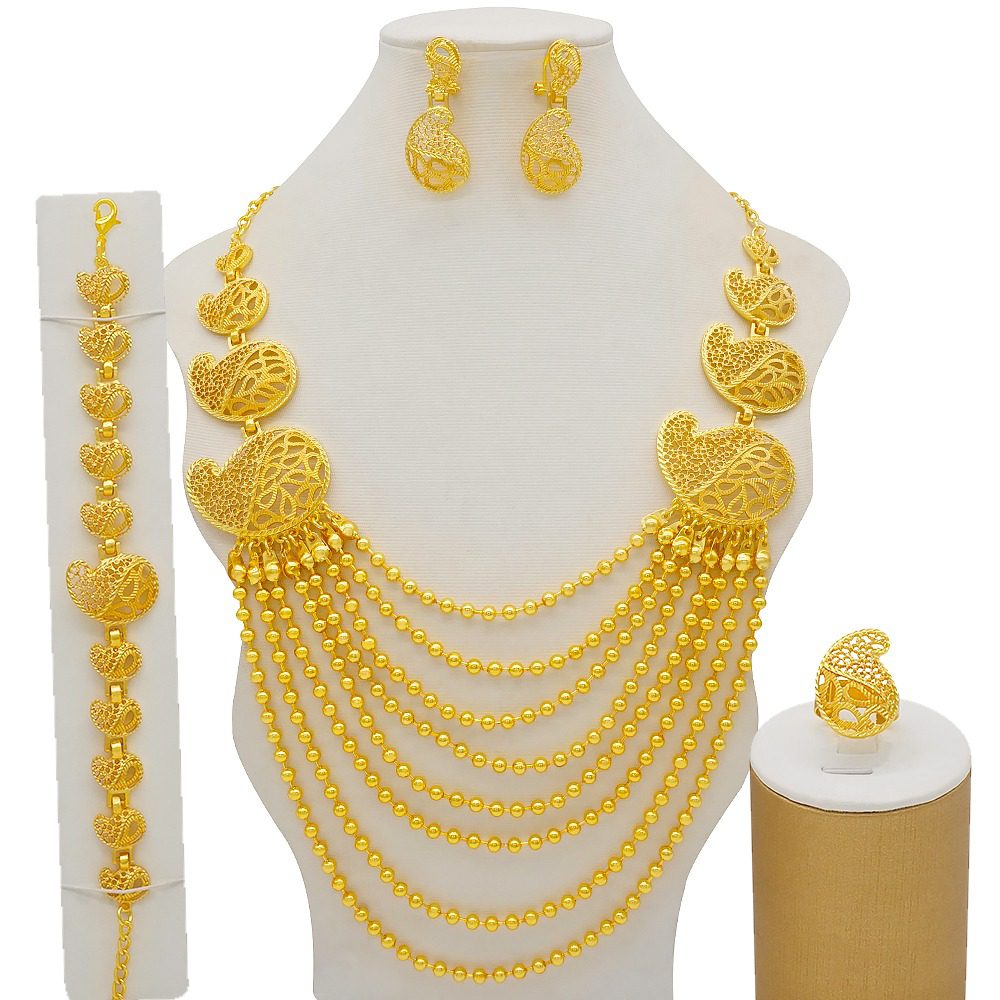7.0-7.5mm White Freshwater Pearl Necklace, Bracelet & Earrings