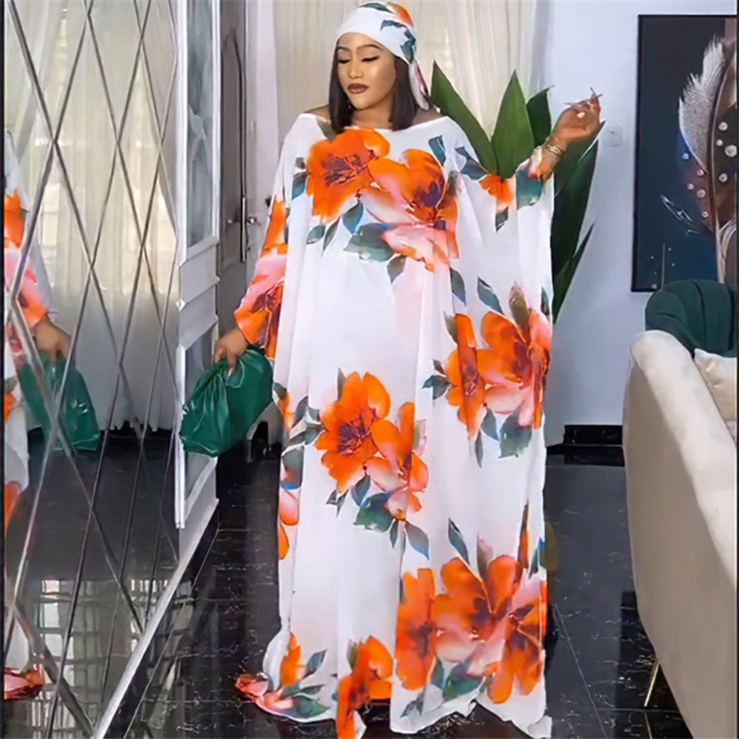 2 Piece Set Print Party Long Maxi Dress African Dresses For Women Plus Size  Dashiki Stripe Robe Ladies Clothes African Clothing