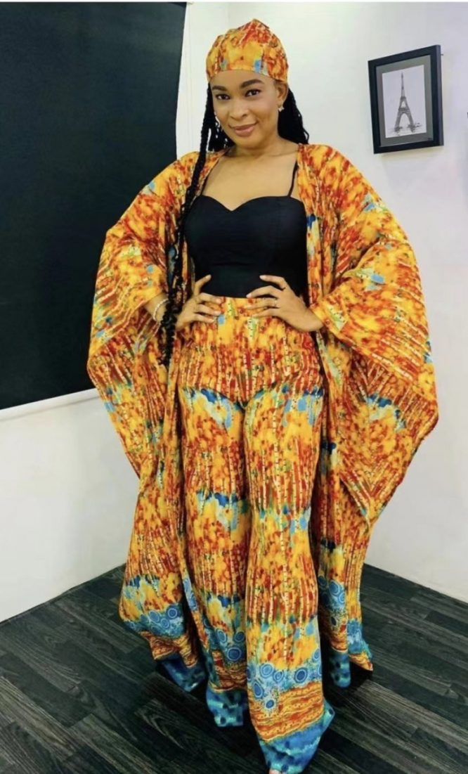 Two Piece Set Women Africa Clothes Dashiki New Fashion 2 Piece Sets Long  Dress Pants Suit Party Dresses Big Size Robe