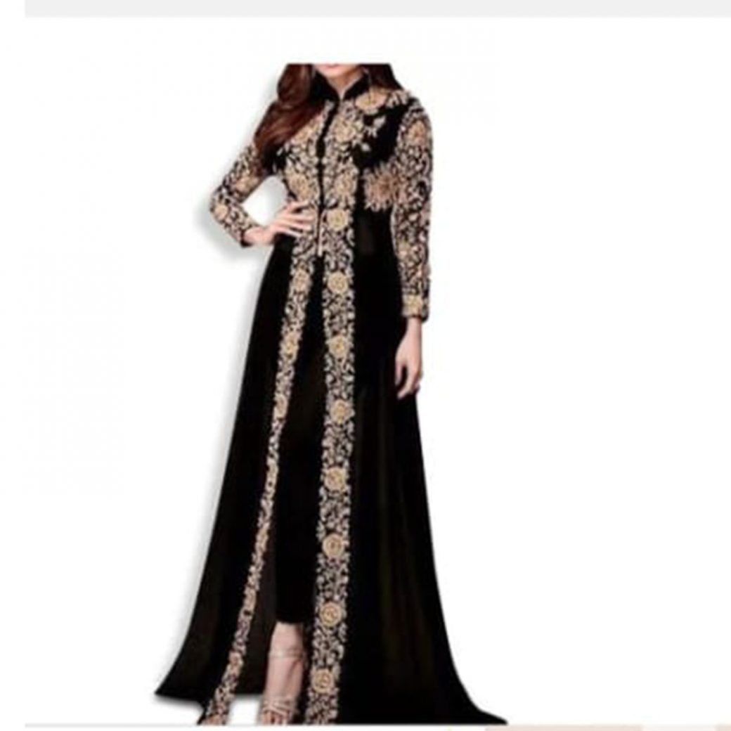 Fancy Gown With Dupatta for Indian Wedding - Evilato