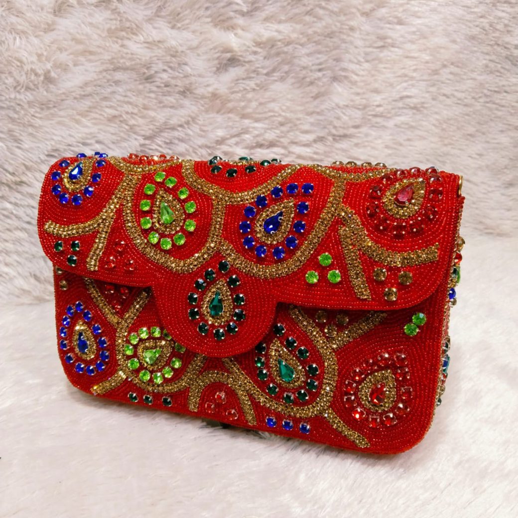 SKB Stylish & Fancy Evening Party Bridal Wedding Clutch Purse Golden Online  in India, Buy at Best Price from Firstcry.com - 13893435