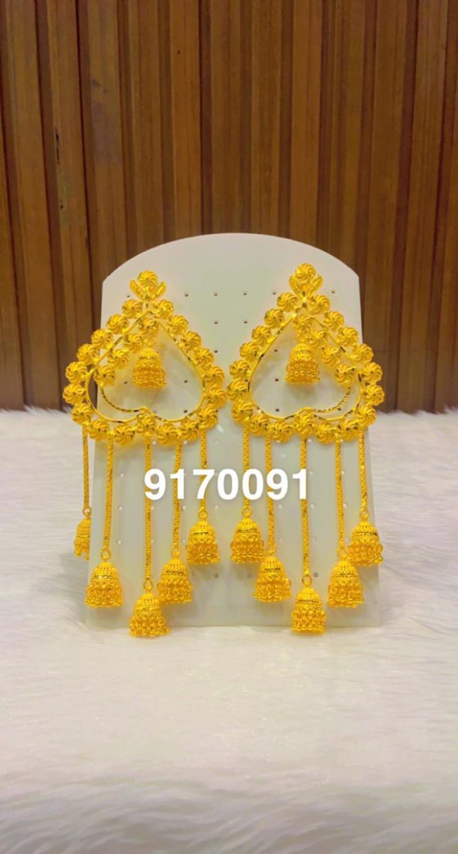 Popular New Professional Design Earring Luxury Yellow Gold Earring For