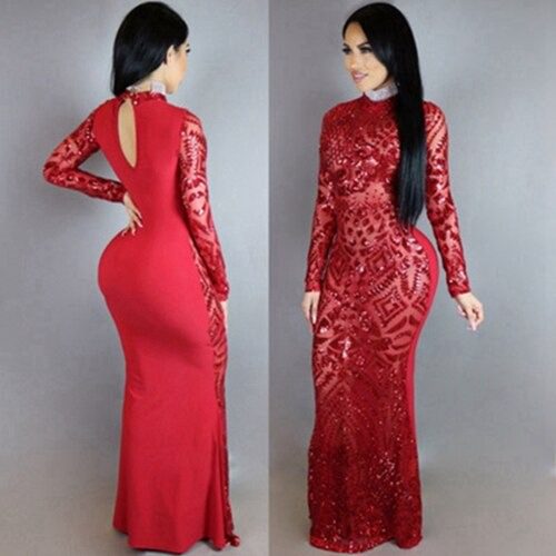 Amazon.com: MBETA Luxury Evening Dresses A- Line Long Sleeves for Women  Wedding Party Night : Clothing, Shoes & Jewelry