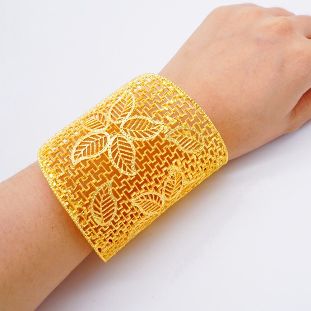 Multi Strand Leopard Print Bangle Bracelet gold – ADORNIA