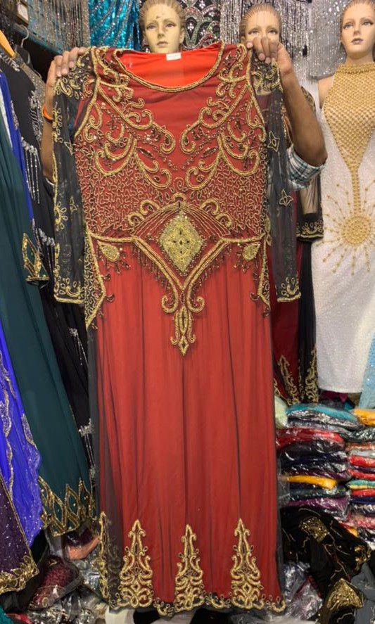Buy PolyJollyHandmade Bead Abaya Dress for Women Dubai Sadui Fancy Moroccan Kaftan  Wedding Attire Collection Online at desertcartINDIA