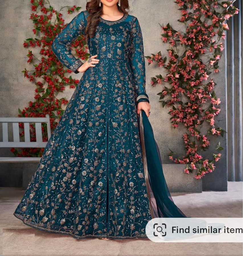 Georgette with Heavy Embroidery and Hand Work Unstitched Party Wear Pa –  krazy kolours